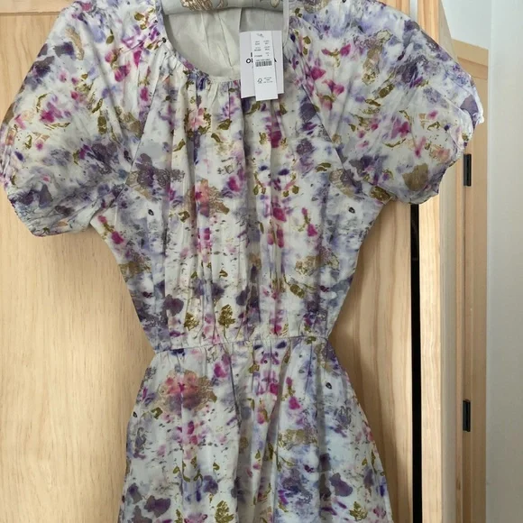 FLORA OBSCURA X J.CREW SIZE 4 NEW W/ TAGS KALEIDOSCOPE FLORAL - Picture 2 of 4